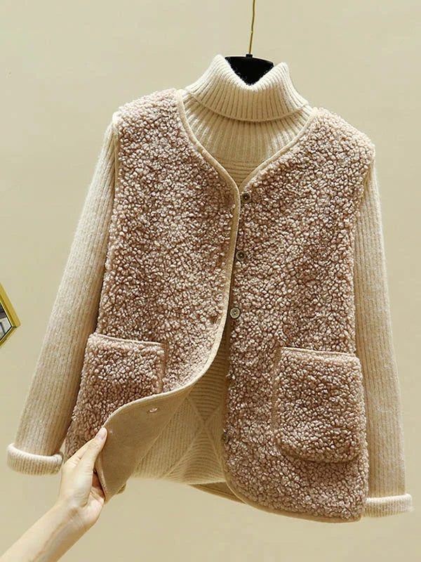 Dorien Lamswollen Vest – Luxe, zacht en warm vest van lamswol, perfect voor een elegante en comfortabele look tijdens koude dagen.