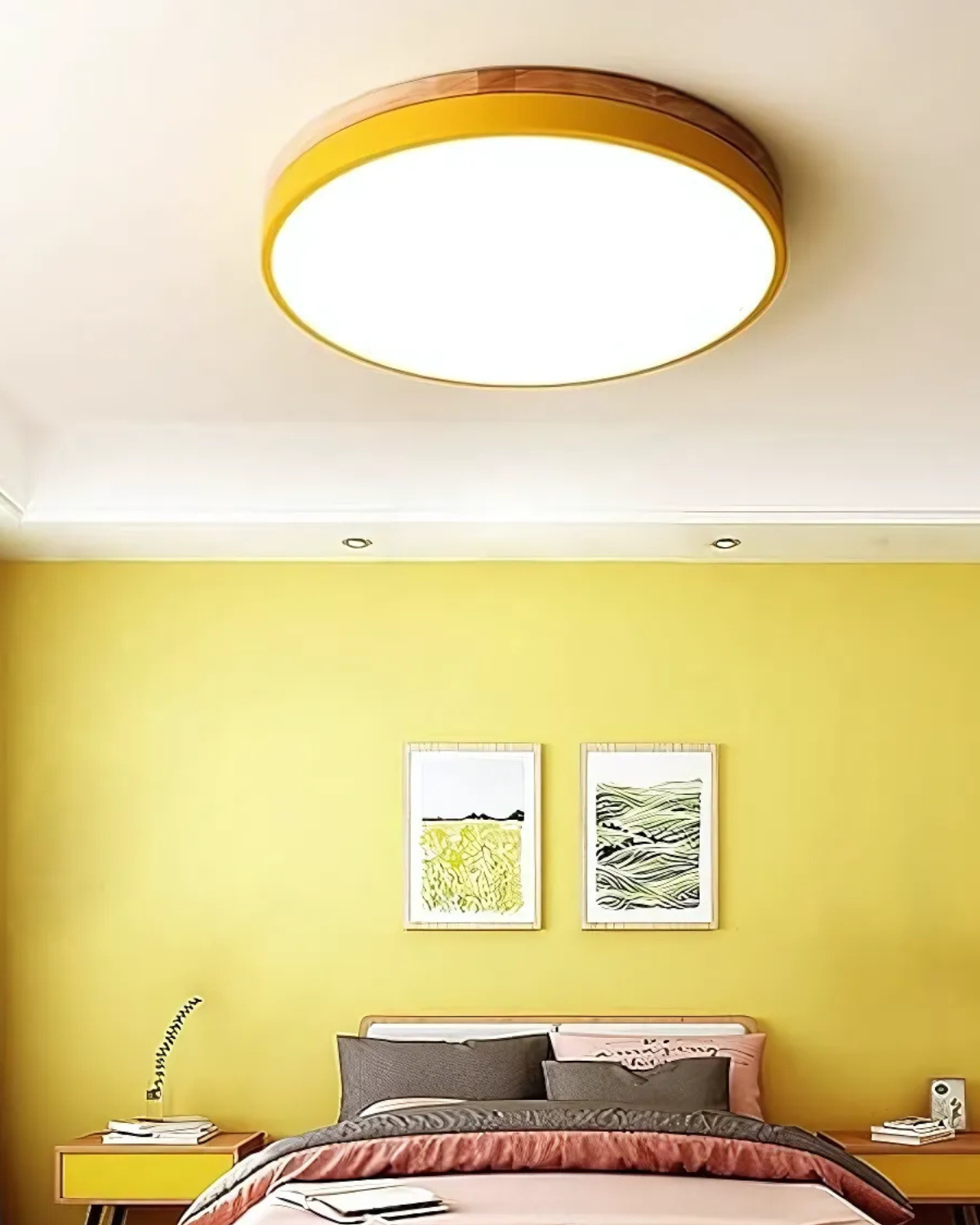 NatureGlow designlamp voor slaapkamer en woonkamer, modern en stijlvol – zorgt voor sfeervolle verlichting en een warme, gezellige ambiance.
