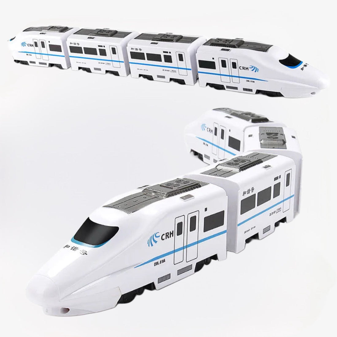 TurboTrain speelgoedtrein – zelfrijdende trein voor kinderen, automatisch richtingsveranderend, duurzaam plastic en knipperlichten voor eindeloos speelplezier.