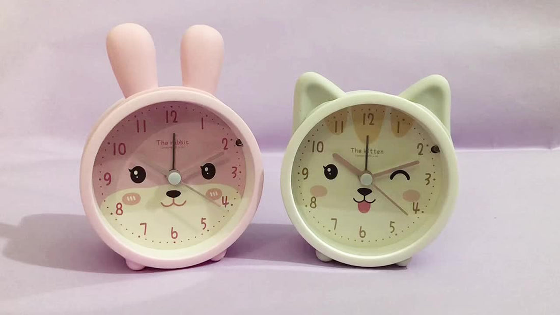 SleepyBunny stille wekker voor kinderen – schattige en veilige klok met zacht design, eenvoudig afleesbaar en ideaal voor een rustige slaaproutine.