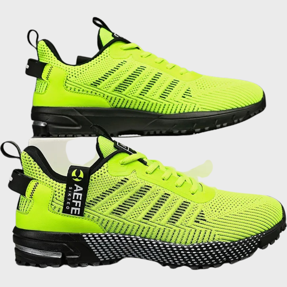 Hektor lichtgewicht zomersportschoenen voor mannen van ademend mesh materiaal met flexibele zool en comfortabele, sportieve pasvorm.