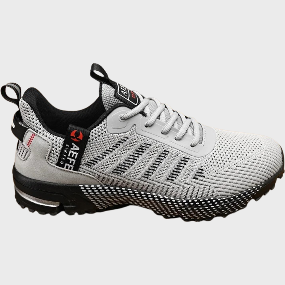 Hektor lichtgewicht zomersportschoenen voor mannen van ademend mesh materiaal met flexibele zool en comfortabele, sportieve pasvorm.