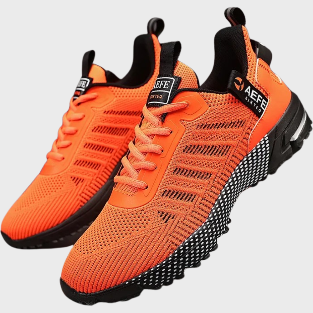 Hektor lichtgewicht zomersportschoenen voor mannen van ademend mesh materiaal met flexibele zool en comfortabele, sportieve pasvorm.