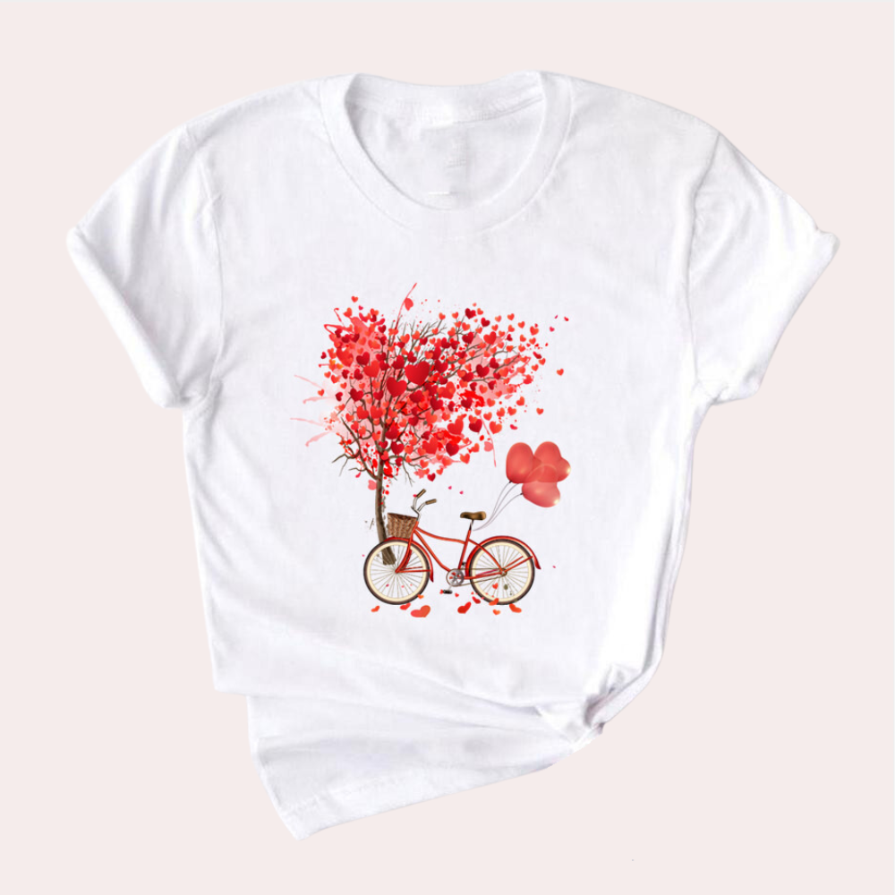 Mirielle - Zomers Dames T-shirt met Decoratieve Print – Comfortabel en Stijlvol Shirt voor Casual Looks en Zonnige Dagen.