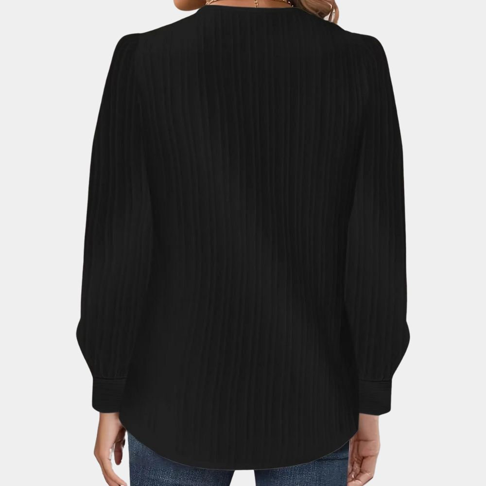 Lorena chique damesblouse – Elegante en stijlvolle blouse met verfijnde details, perfect voor zowel zakelijke als casual gelegenheden. Gemaakt van hoogwaardige stof voor een comfortabele en luxe uitstraling.