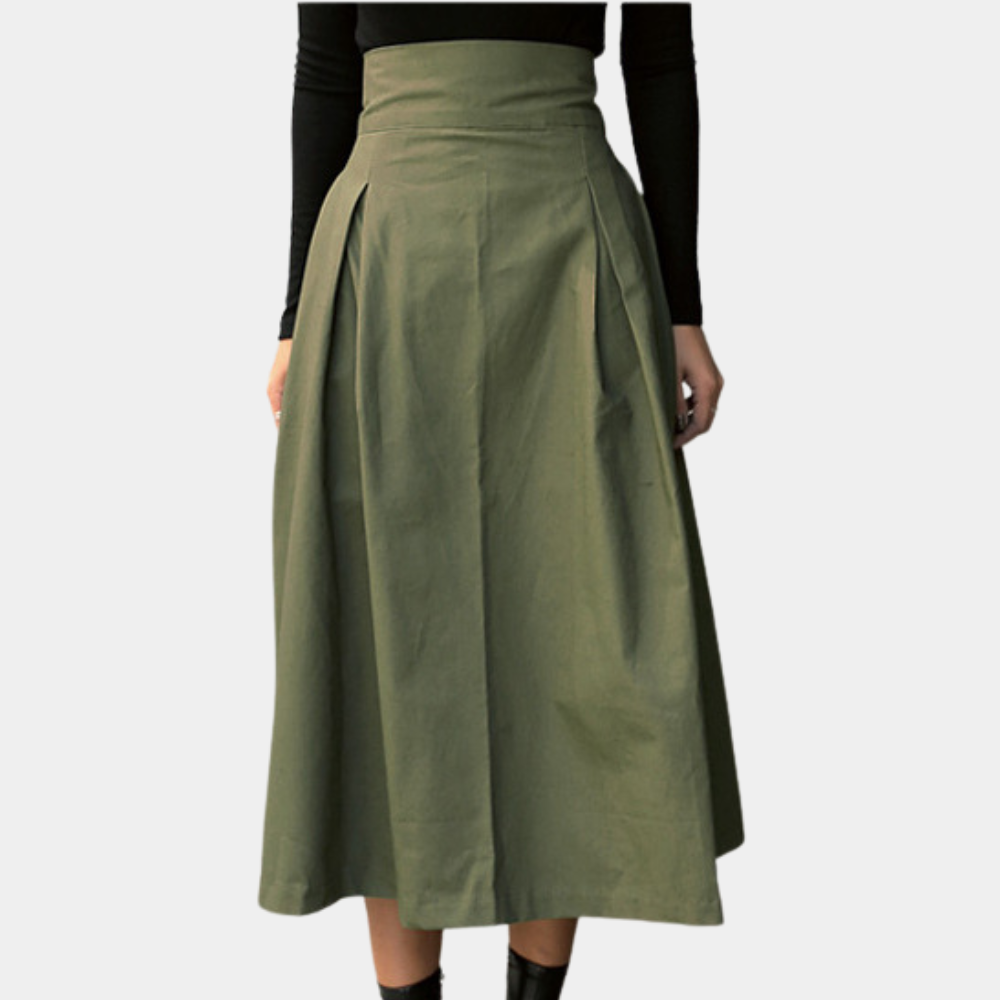 Elegante damesrok – Tijdloze en stijlvolle rok voor dames, ideaal voor zowel formele als casual gelegenheden. Gemaakt van hoogwaardige stof met een flatterende pasvorm. Perfect te combineren met een blouse of top voor een chique en verfijnde look. Comfortabel, vrouwelijk en veelzijdig.