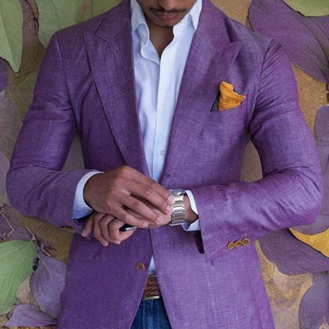 Premium slim fit blazer voor heren – Elegante en getailleerde herenblazer van luxe materiaal. Perfect voor formele gelegenheden, zakelijke meetings en stijlvolle outfits. Modern design met comfortabele pasvorm en verfijnde afwerking.
