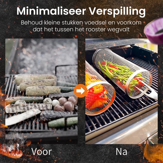 RollingGrill – Draagbare en veelzijdige barbecue, ideaal voor buiten koken. Makkelijk te vervoeren en snel in gebruik, perfect voor smaakvolle grillavonden.
