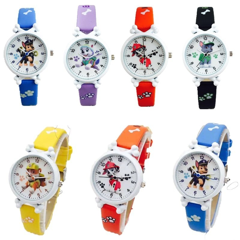 Paw Patrol kinderhorloge met wijzers – kleurrijk en stevig horloge met favoriete helden, ideaal om kloklezen te leren voor jonge kinderen.