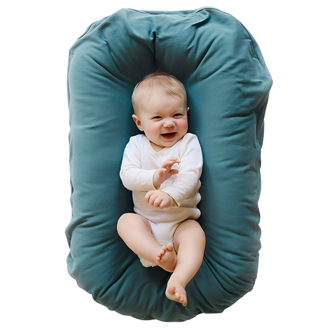 SnugiNest babynest – zacht en ademend nestje dat comfort en veiligheid biedt, ergonomisch design voor geborgen slaap van pasgeborenen.