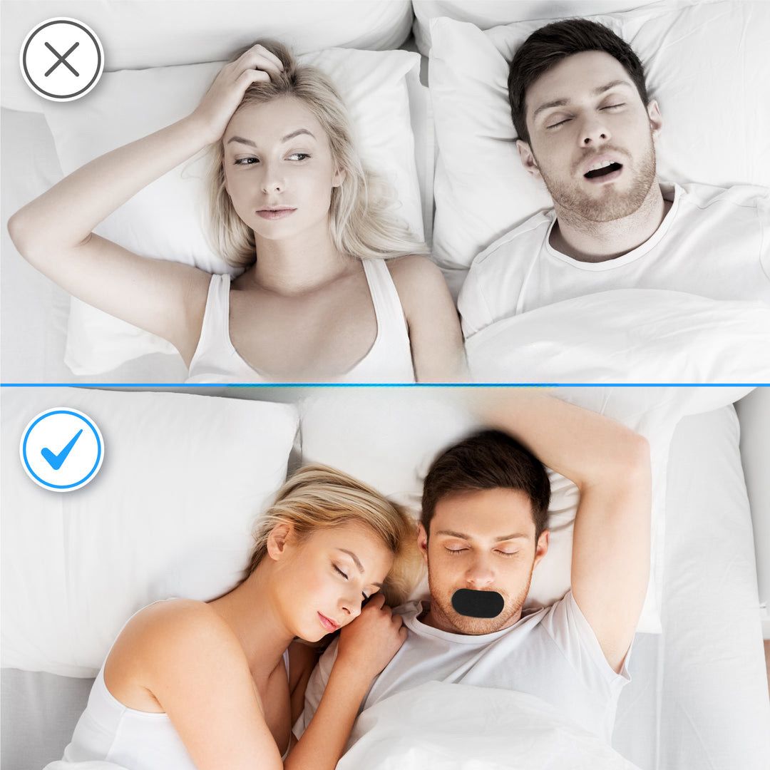 Mondtape voor betere neusademhaling – Anti-snurk slaaptape voor rustige nachten en verbeterde slaapkwaliteit.