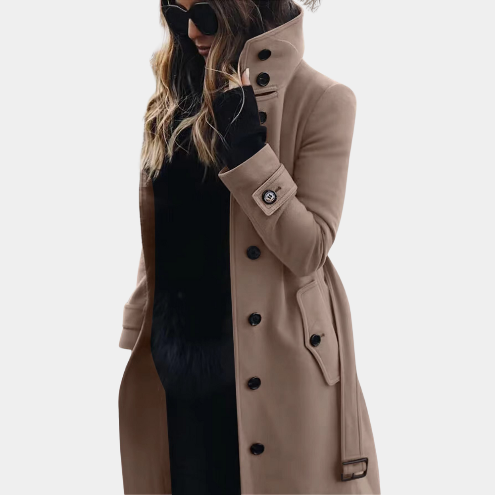 Oona lichte zomer trenchcoat voor dames, ideaal voor een frisse en stijlvolle zomerse outfit.