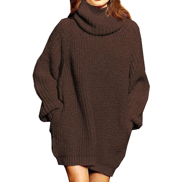 Oversized gebreide coltrui Anastasia – Stijlvolle en warme trui met lange mouwen, gemaakt van zacht en comfortabel materiaal voor een trendy look.