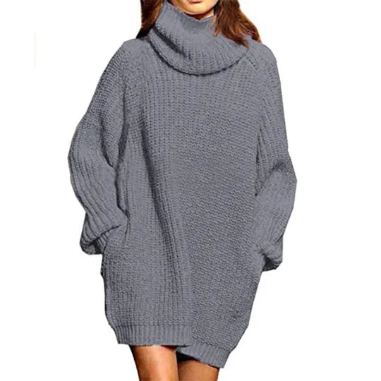 Oversized gebreide coltrui Anastasia – Stijlvolle en warme trui met lange mouwen, gemaakt van zacht en comfortabel materiaal voor een trendy look.