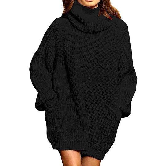 Oversized gebreide coltrui Anastasia – Stijlvolle en warme trui met lange mouwen, gemaakt van zacht en comfortabel materiaal voor een trendy look.