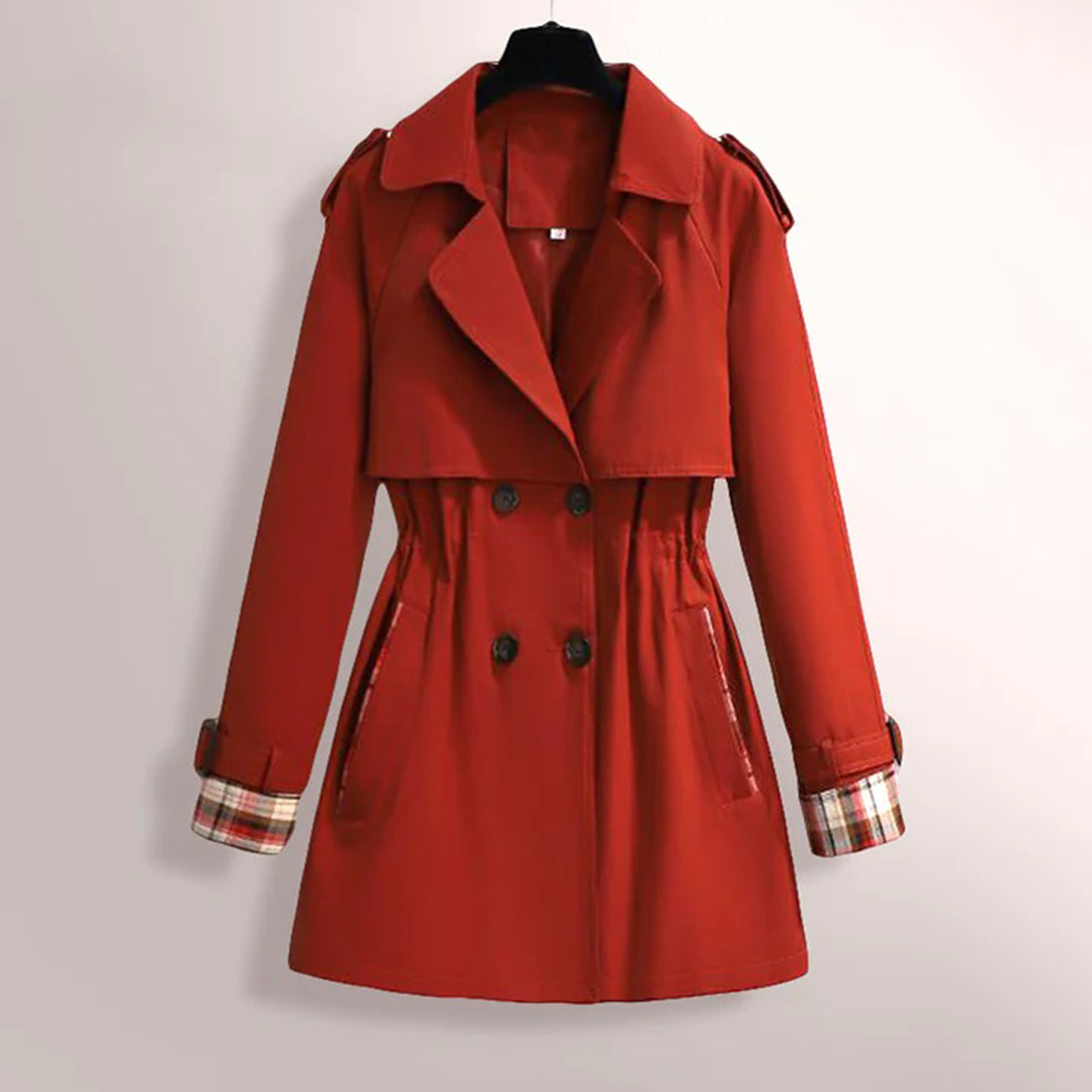 EMILIA elegante zomer trenchcoat voor dames, lichtgewicht met klassieke knoopsluiting en ceintuur, perfect voor stijlvolle zomerse outfits.