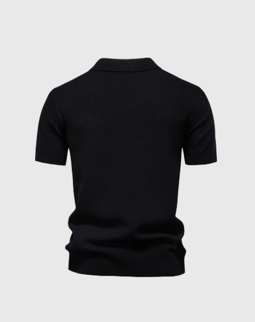 Mika luchtige zomerpolo voor heren – ademende piqué stof met moderne pasvorm en tijdloze look voor warme dagen