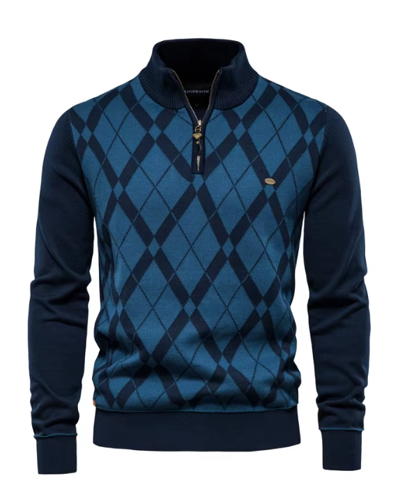 Stijlvolle half-zip herentrui – voor ultiem comfort en een klassevolle uitstraling. Ideaal voor een verfijnde look in zowel casual als formele setting.