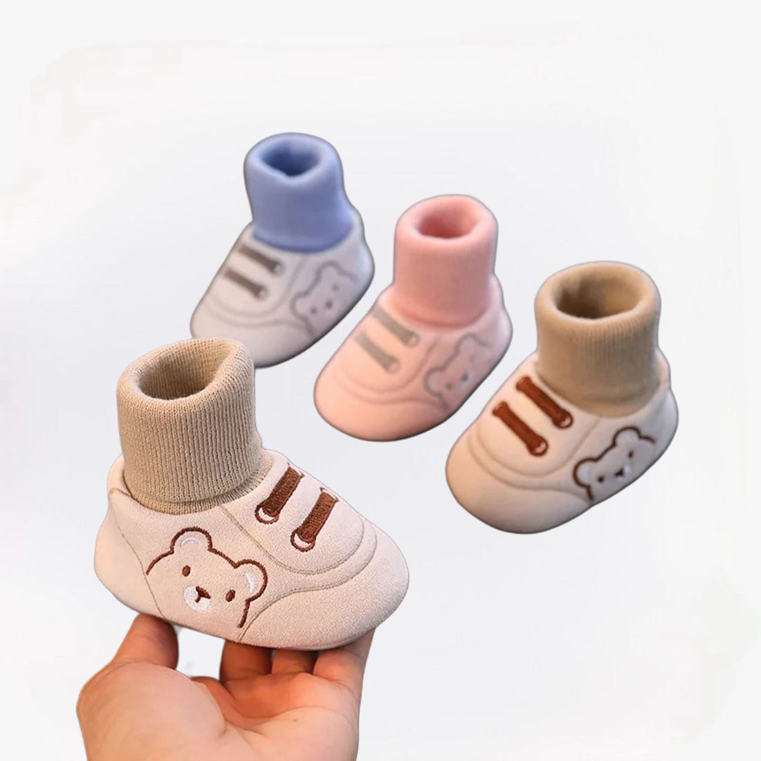 MiniKicks sneaker sokjes voor kleintjes – zachte ademende stof, antislipzool en comfortabele pasvorm voor dagelijks gebruik.