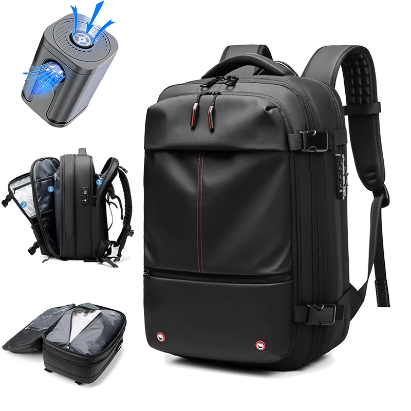 Voyager - Reisrugzak 60L – lichtgewicht en waterdichte rugzak met TSA-cijferslot, ruime inhoud en comfortabele pasvorm, ideaal voor reizen en avontuurlijke trips.