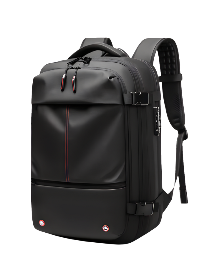 Underseater – Zwarte Lichtgewicht Rugzak – Compact en Ruim Design – Ideaal voor Handbagage, Reizen & Dagelijks Gebruik – Comfortabele Schouderbanden – Waterafstotend Materiaal.