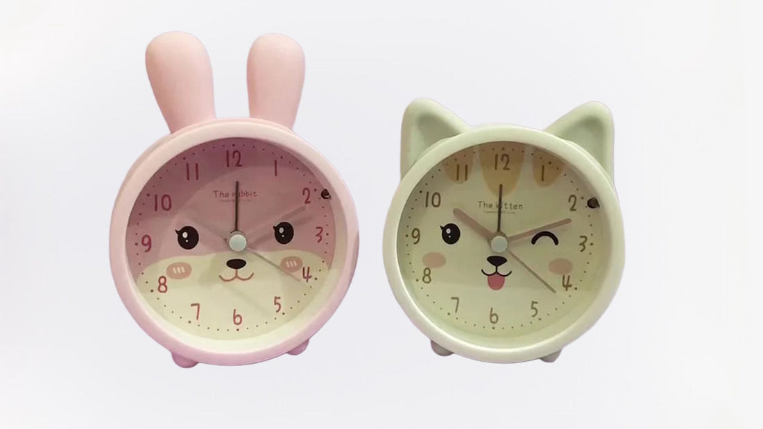 SleepyBunny stille wekker voor kinderen – schattige en veilige klok met zacht design, eenvoudig afleesbaar en ideaal voor een rustige slaaproutine.