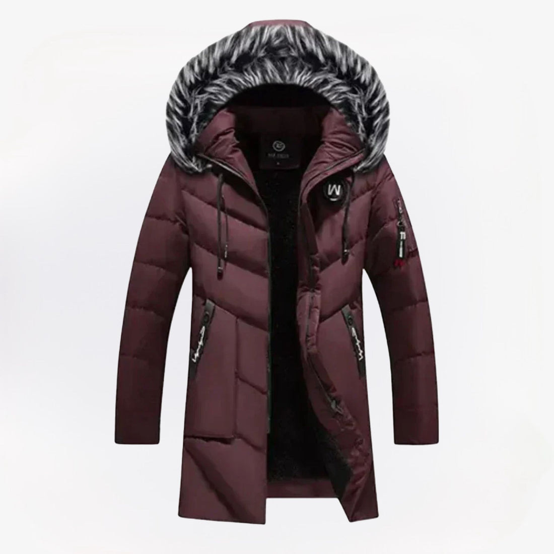 Heren gewatteerde lange winterjas in diverse kleuren – warme isolatie, waterafstotend materiaal en comfortabele pasvorm voor koude dagen.