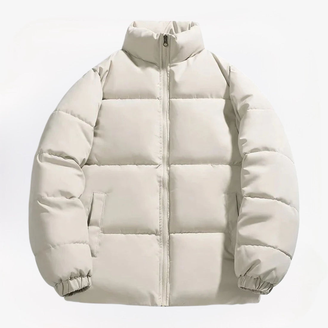 Heren pufferjas in diverse kleuren – waterafstotend materiaal, warme isolatie en comfortabele winterpasvorm.