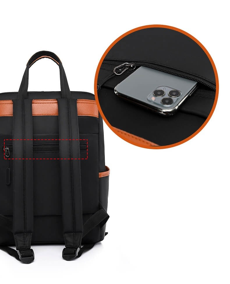Anti-diefstal rugzak – moderne en duurzame rugzak met verborgen ritsen, USB-oplaadpoort en comfortabele pasvorm, ideaal voor reizen, werk en school.