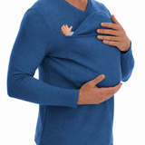 T-Shirt met Geïntegreerde Babydragerzak en Lange Mouwen