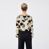 Elegante damesblouse met print, stijlvolle en modieuze top voor dagelijks gebruik of chique gelegenheden, met een verfijnd ontwerp voor een vrouwelijke uitstraling.