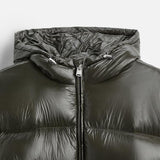 Gewatteerde oversized puffer jas met capuchon