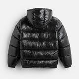 Gewatteerde oversized puffer jas met capuchon