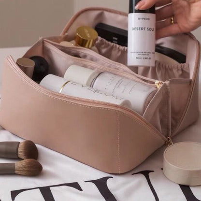 Rose slimme reis-make-up tas – stijlvolle en ruime organizer met grote capaciteit. Handig ontwerp voor overzichtelijke opbergruimte, perfect voor onderweg.