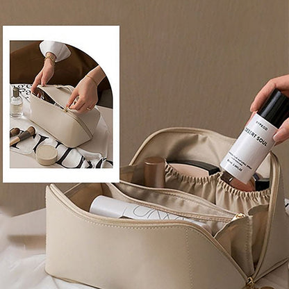 Rose slimme reis-make-up tas – stijlvolle en ruime organizer met grote capaciteit. Handig ontwerp voor overzichtelijke opbergruimte, perfect voor onderweg.
