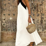 Elegante Maxi Jurk met Open Rug