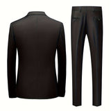 Tweedelig slim fit modern kostuum voor heren