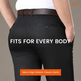 Klassieke stretch broek voor heren met zakken