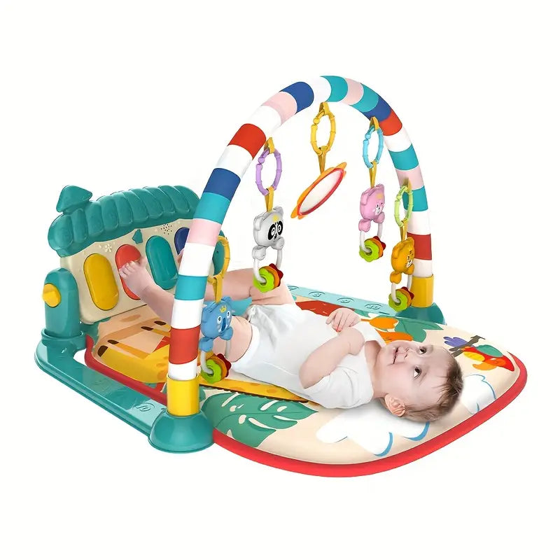 BabyKeys gym speelmat met piano en activiteiten – kleurrijk en interactief speelmatje voor baby’s, stimuleert zintuigen, motoriek en muzikale ontwikkeling.