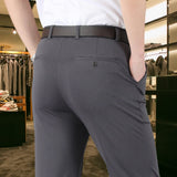 Klassieke heren pantalon van rekbare, ademende stof