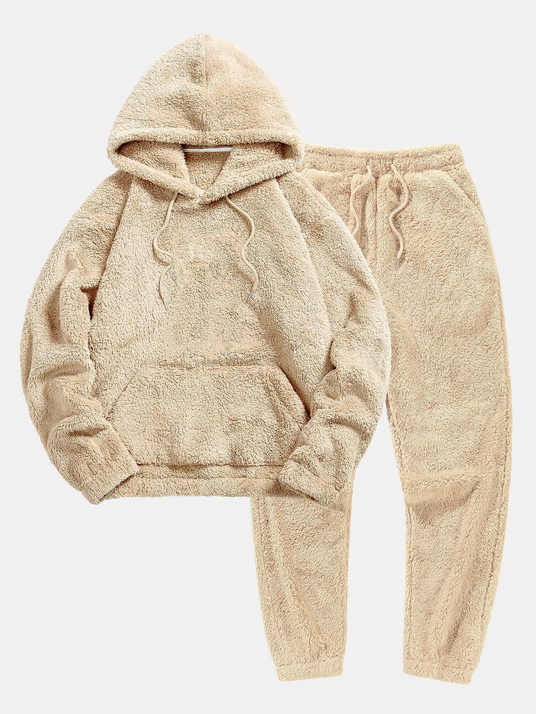 Tweedelige teddy outfit – ultrazachte stof met comfortabele pasvorm, trendy look en ideaal voor casual of lounge wear