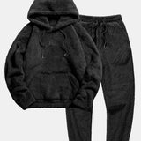 Tweedelige teddy outfit – ultrazachte stof met comfortabele pasvorm, trendy look en ideaal voor casual of lounge wear