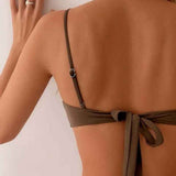 Dames Bikini met Bandeautop en Hoge Taille