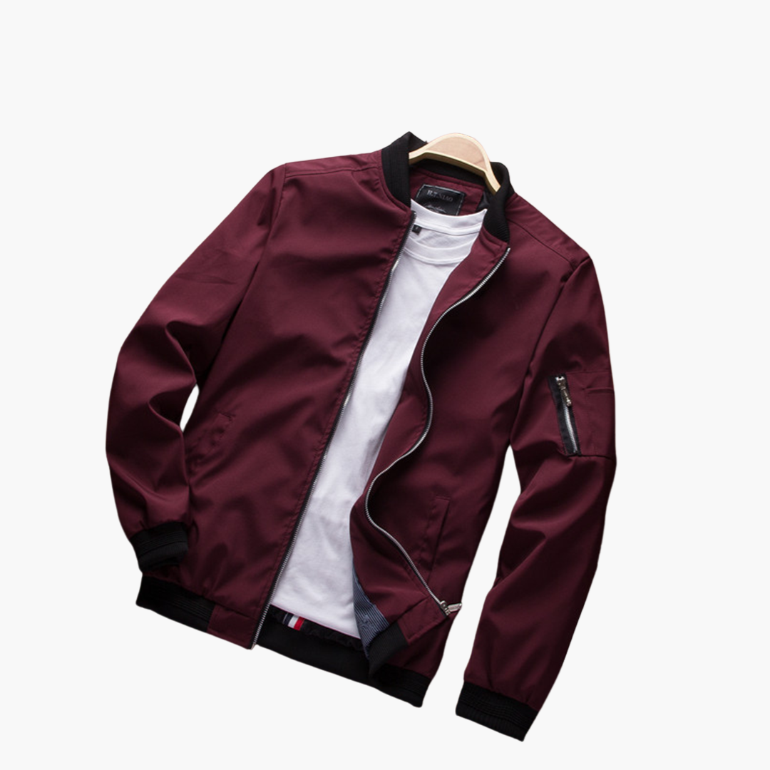 Brent stijlvolle bomberjack voor heren – moderne jas met comfortabele pasvorm, duurzame stof en tijdloos design, ideaal voor casual en streetwear looks.