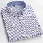 Stefen klassiek katoenen overhemd voor heren – slim-fit met stijlvol patroon, ademend en comfortabel, ideaal voor werk, casual of feestelijke gelegenheden.