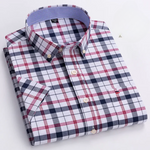 Stefen klassiek katoenen overhemd voor heren – slim-fit met stijlvol patroon, ademend en comfortabel, ideaal voor werk, casual of feestelijke gelegenheden.