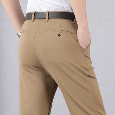 Klassieke stretch broek voor heren met zakken