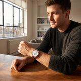 Herenhorloge met quartz uurwerk en verstelbare band