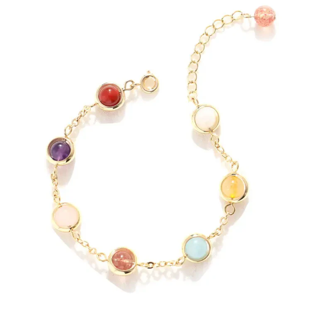 Edelsteen armband met 7 chakra’s – natuurlijke stenen voor energie, balans en een stijlvolle spirituele look.