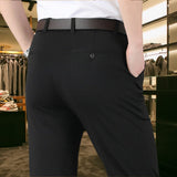 Klassieke heren pantalon van rekbare, ademende stof